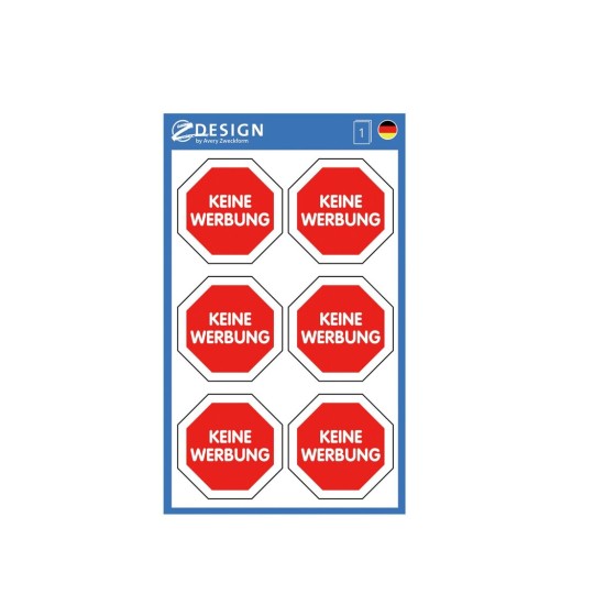 Briefkasten Aufkleber Bitte keine Werbung Zeitung' Sticker