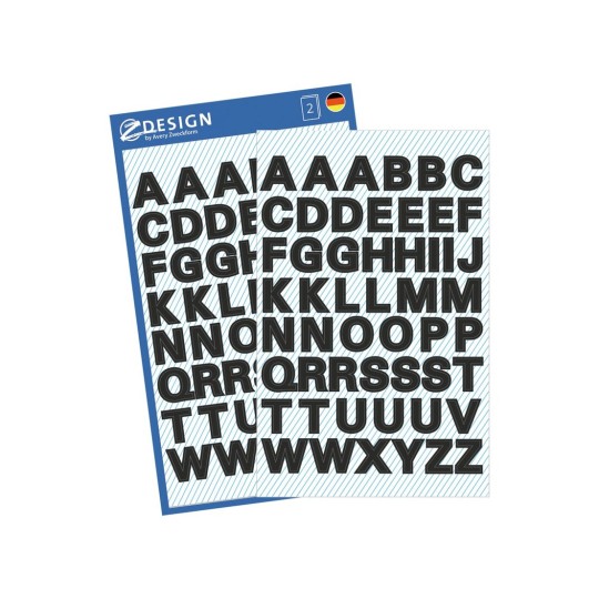 Kiwistar - Autoaufkleber - Wunschtext Aufkleber Buchstaben Zahlen